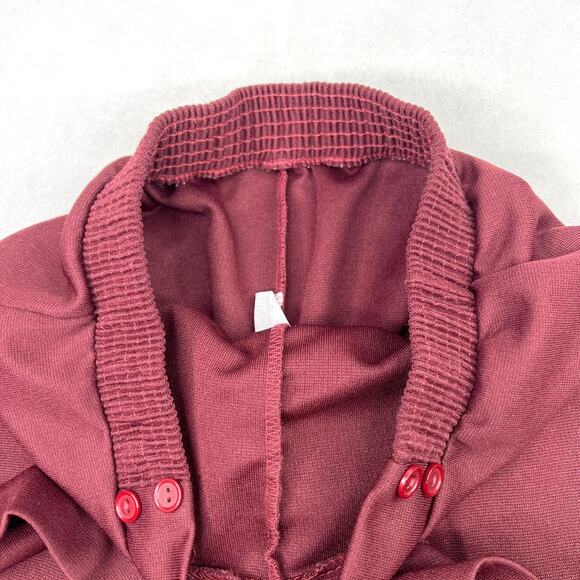 Vintage Burgundy Polyester High Waisted Shorts Small - Picture 4 of 4